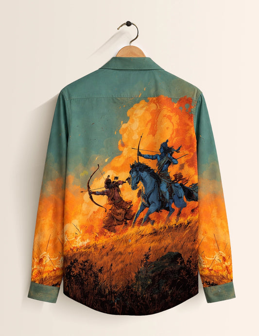 Blue Warrior Premium Mens Shirt