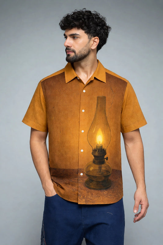 Brown Lamp Mens Premium Shirts