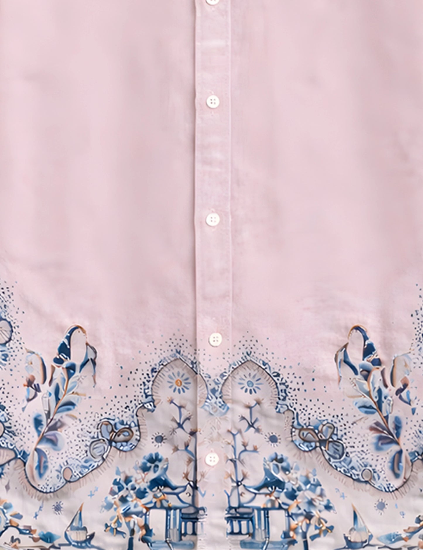 Pink Bottom Petals Premium Mens Shirt