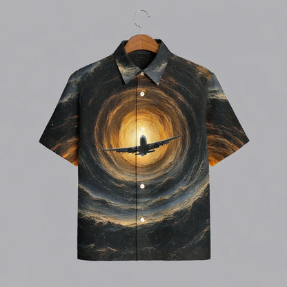 Black Plane Mens Premium Shirts