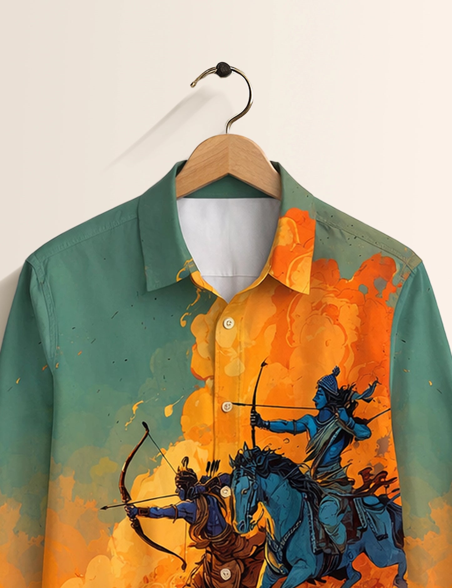 Blue Warrior Premium Mens Shirt