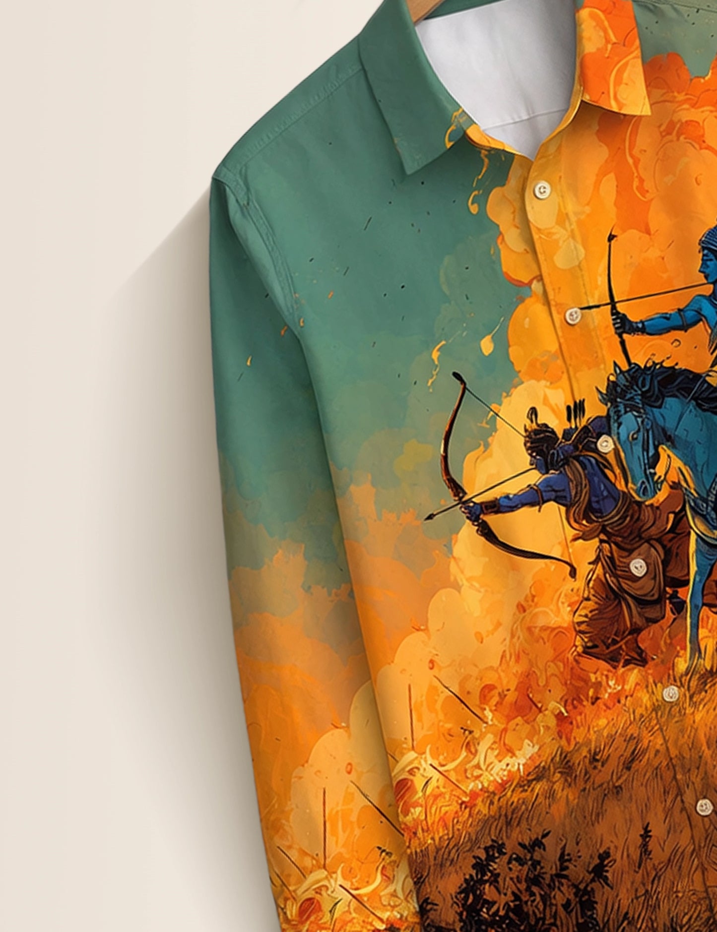 Blue Warrior Premium Mens Shirt