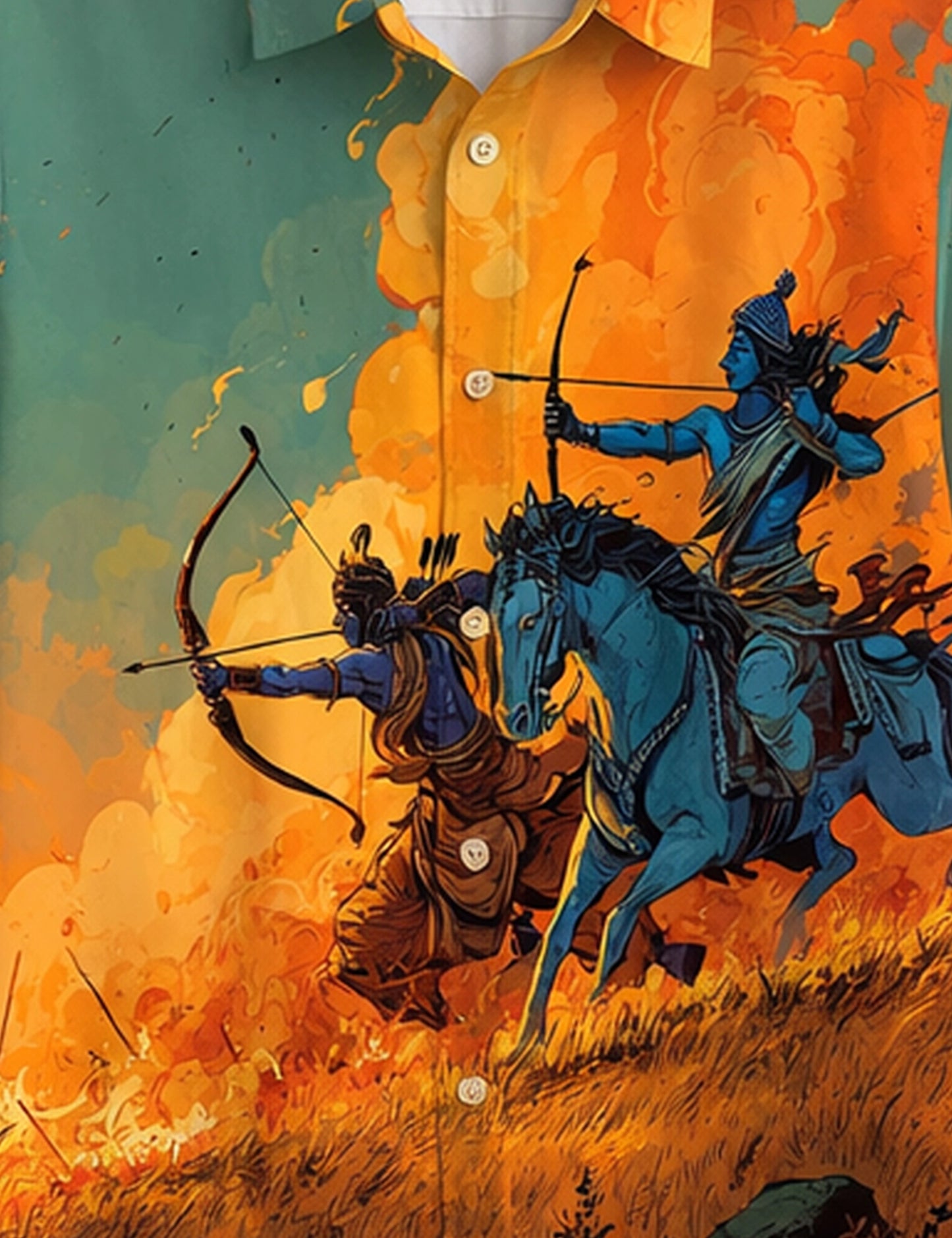 Blue Warrior Premium Mens Shirt