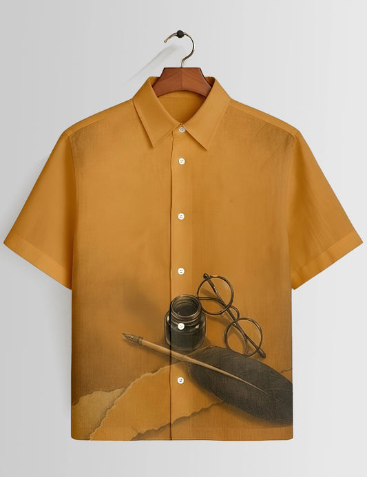 Brown Feather Mens Premium Shirts