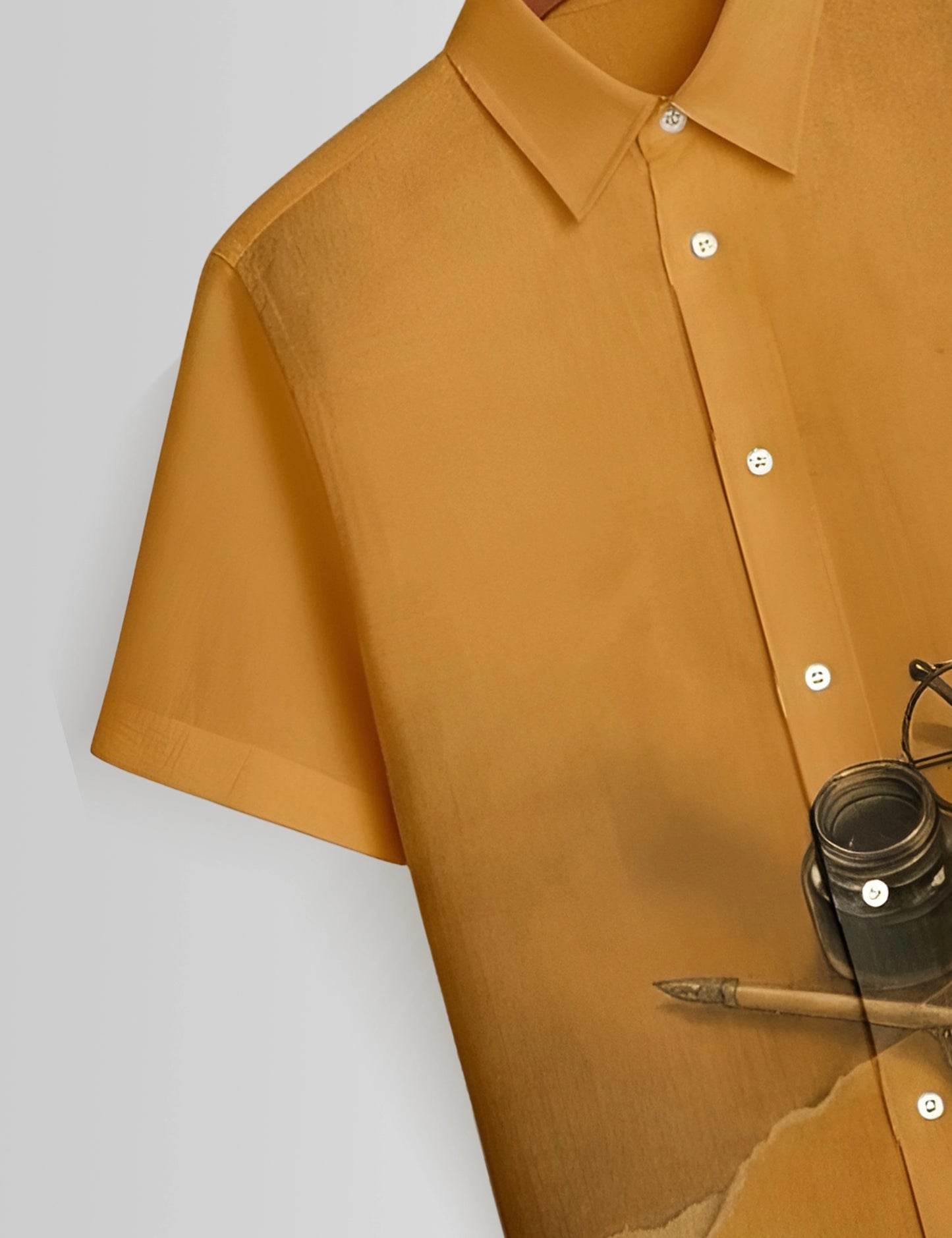 Brown Feather Mens Premium Shirts