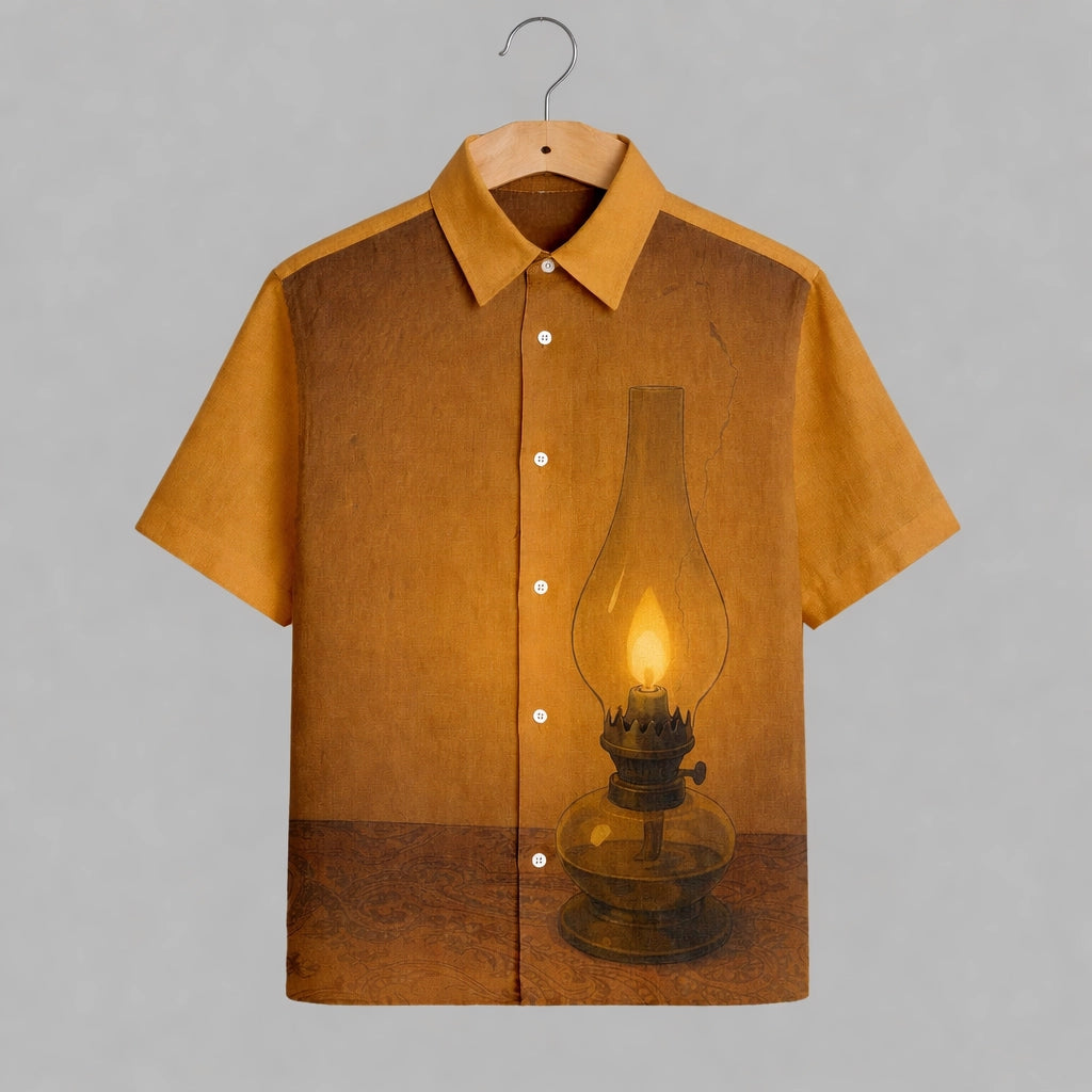 Brown Lamp Mens Premium Shirts