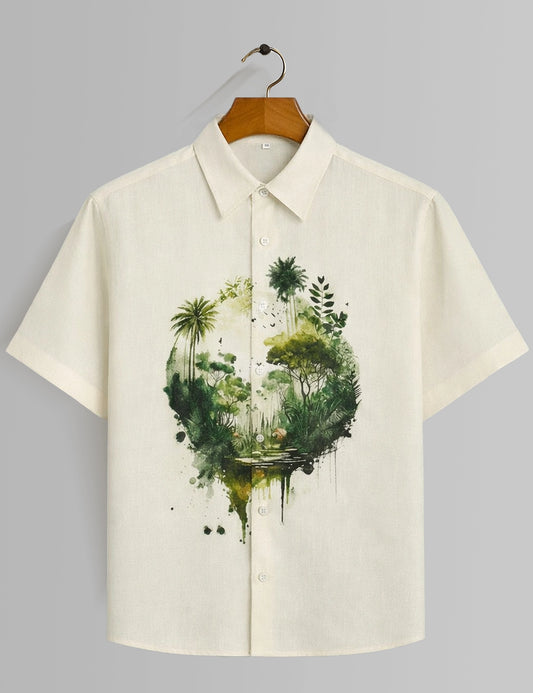 Circle Earth Mens Premium Shirts