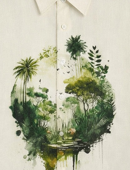 Circle Earth Mens Premium Shirts