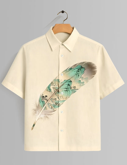 Feather Design Mens Premium Shirts