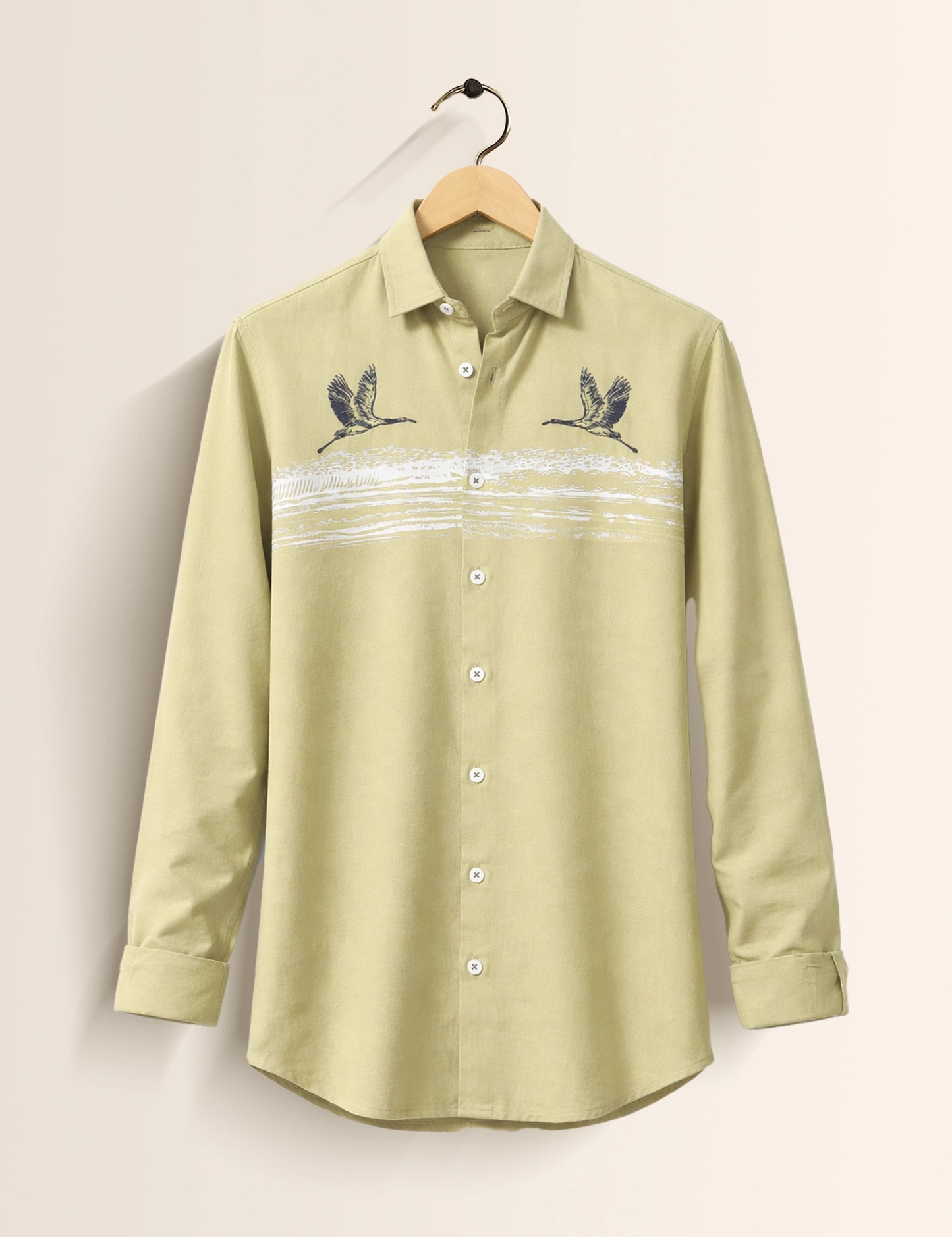 Green Bird Premium Mens Shirt