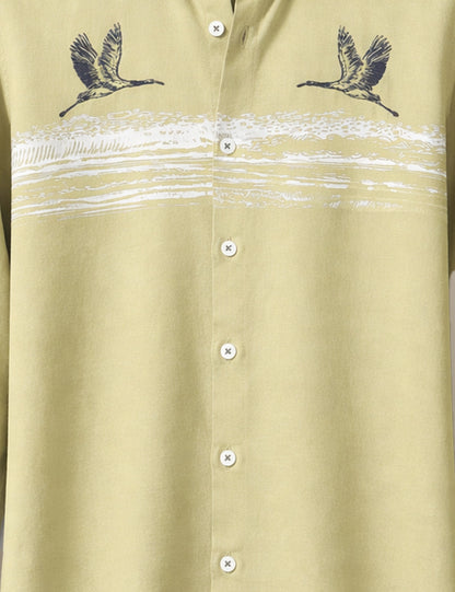 Green Bird Premium Mens Shirt