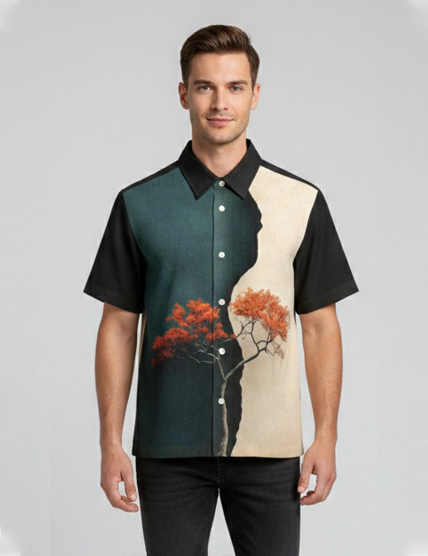 Half Tree Mens Premium Shirts