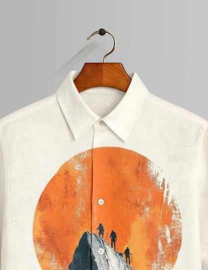 Moon Mountain Mens Premium Shirts