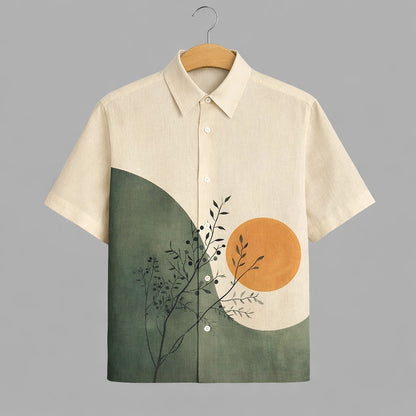 Orange Moon Mens Premium Shirts