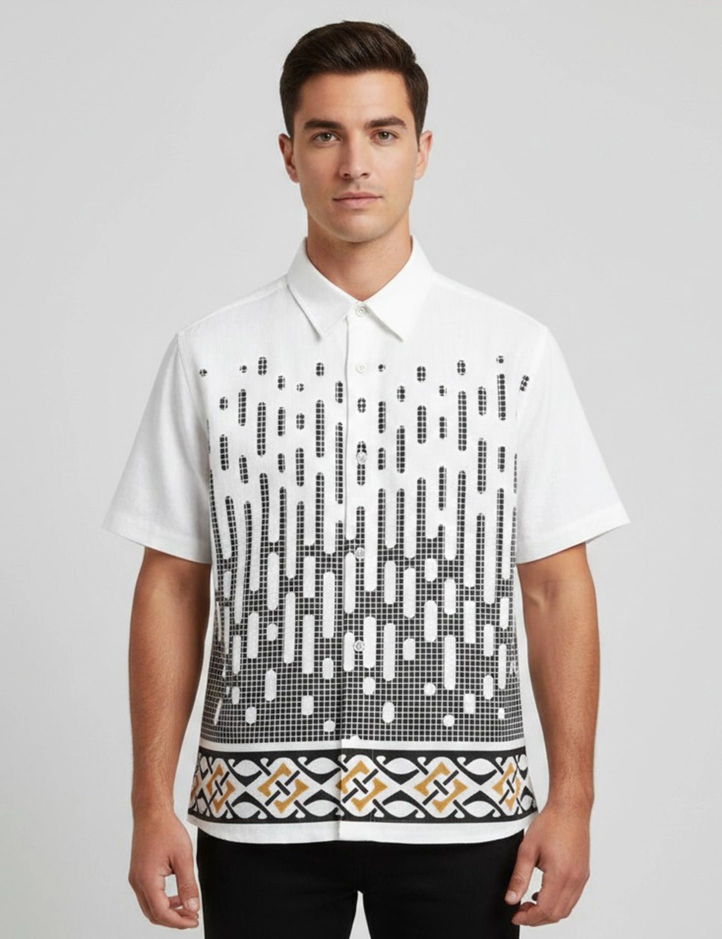 Pixel Vertical Mens Premium Shirts