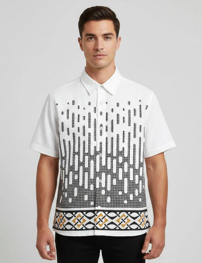 Pixel Vertical Mens Premium Shirts