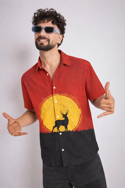 Red Deer Mens Premium Shirts