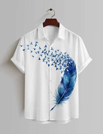 White Feather Mens Premium Shirts