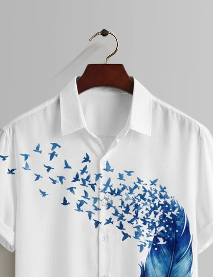 White Feather Mens Premium Shirts