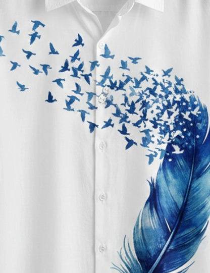 White Feather Mens Premium Shirts