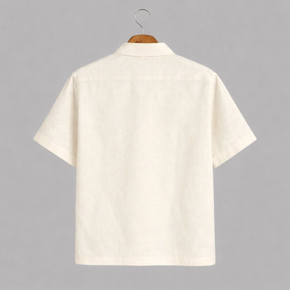 White Half Circle Mens Premium Shirts