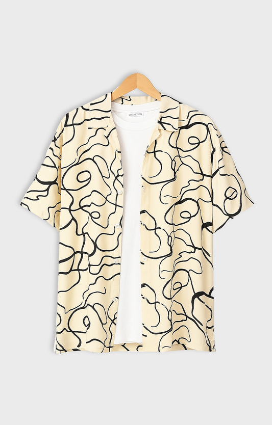 Black_Threads Casual short-sleeve button-up shirt