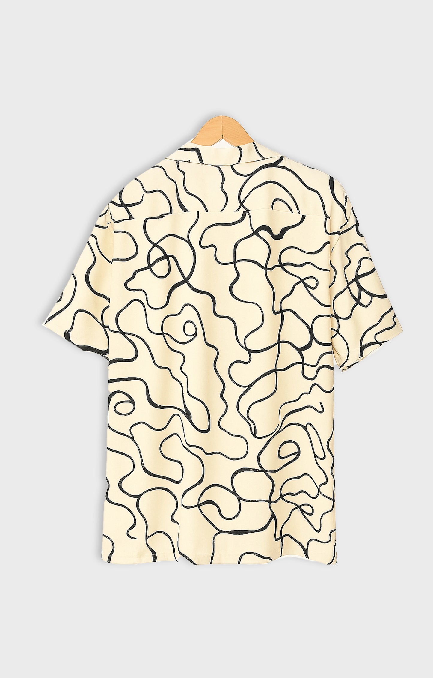 Black_Threads Casual short-sleeve button-up shirt