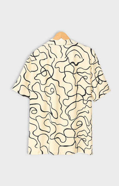 Black_Threads Casual short-sleeve button-up shirt