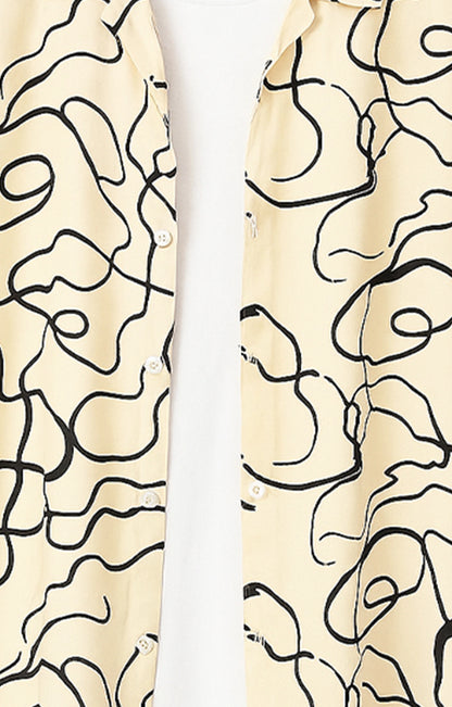 Black_Threads Casual short-sleeve button-up shirt