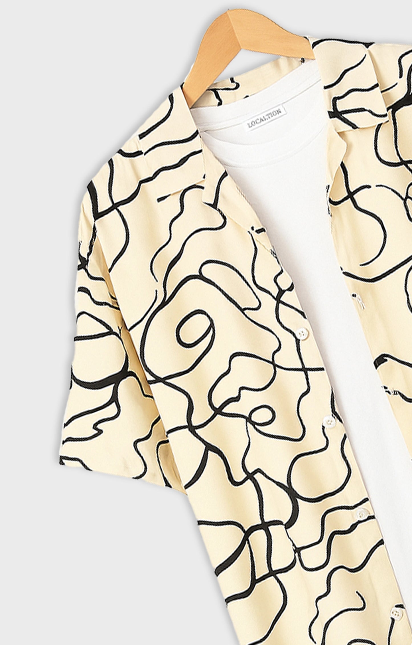 Black_Threads Casual short-sleeve button-up shirt