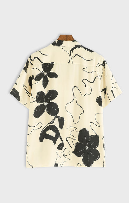 Liquid_Flower Casual short-sleeve button-up shirt