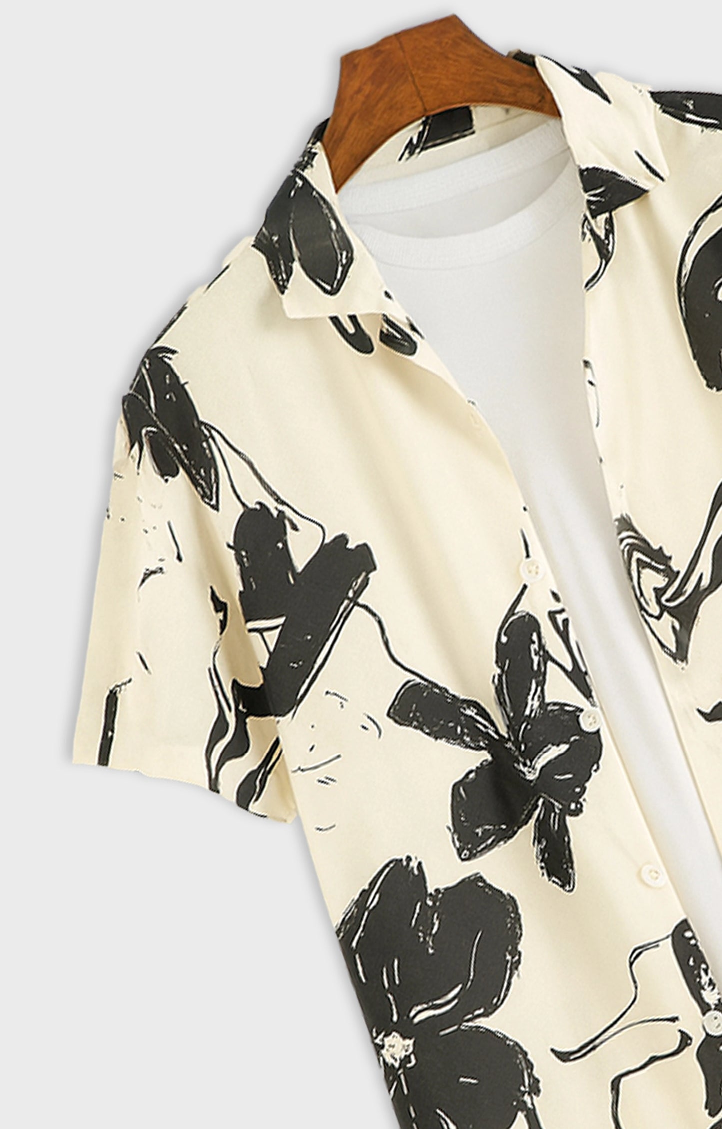 Liquid_Flower Casual short-sleeve button-up shirt