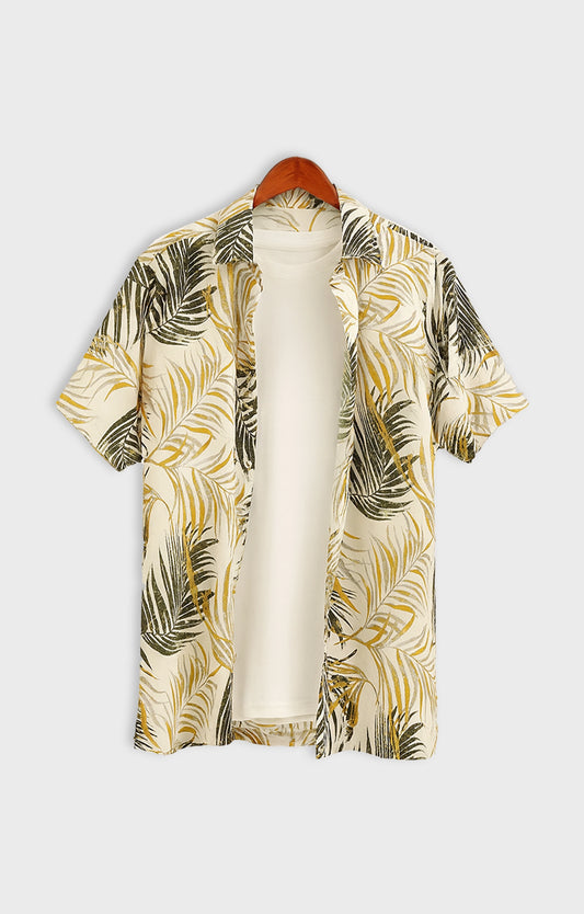 Yellow_Leaves Casual short-sleeve button-up shirt
