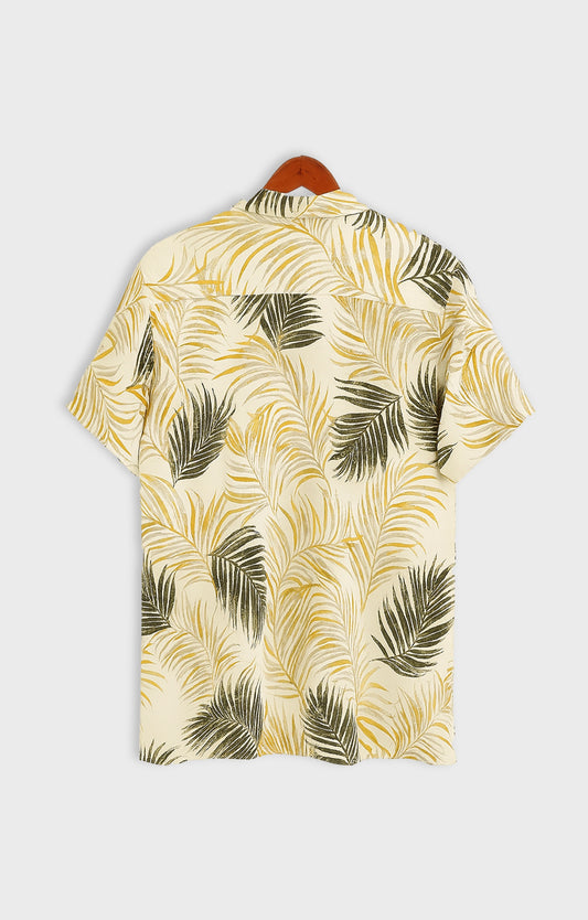 Yellow_Leaves Casual short-sleeve button-up shirt