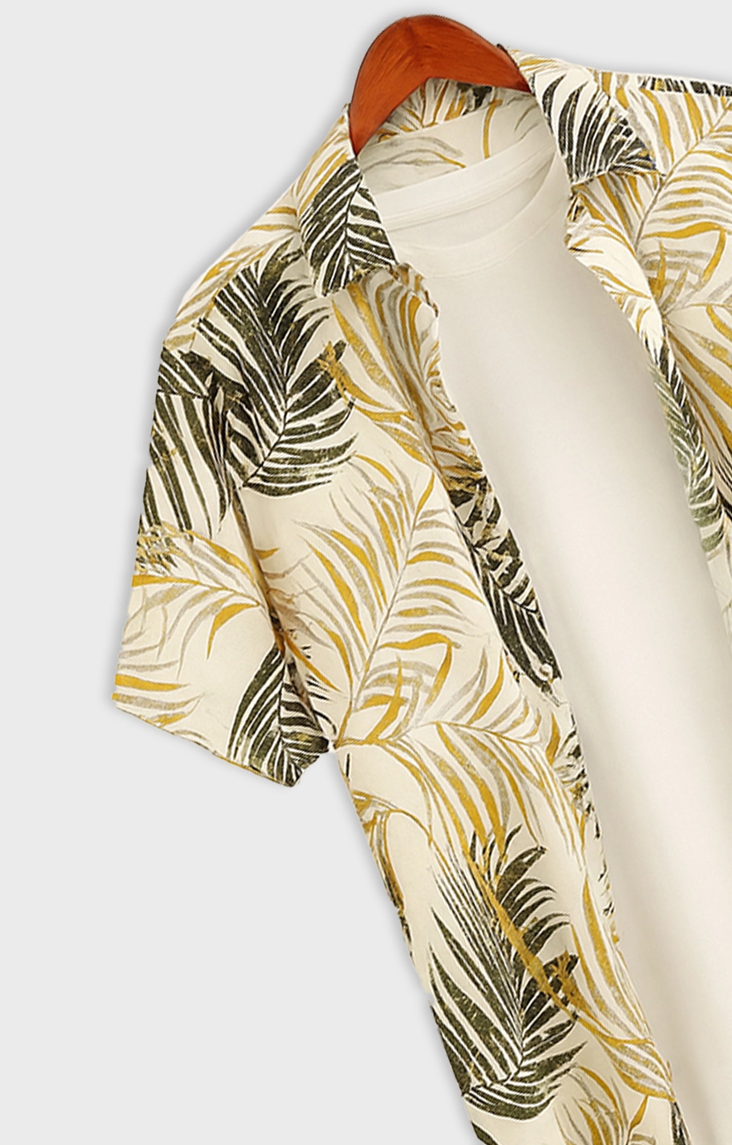 Yellow_Leaves Casual short-sleeve button-up shirt